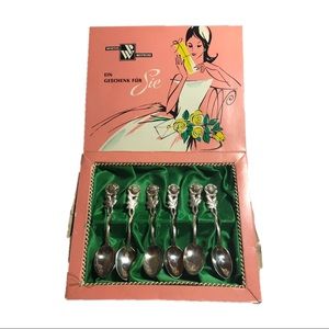 Vintage German European Espresso Demitasse Spoons